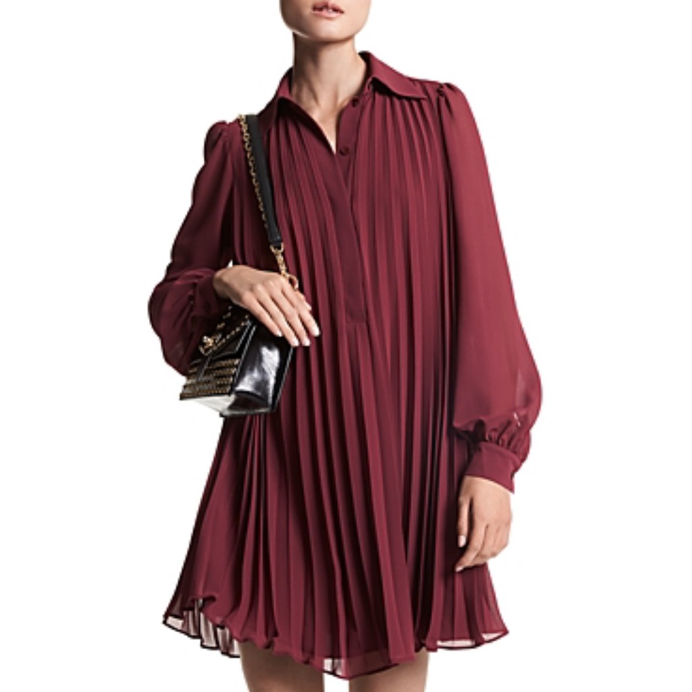 Michael Kors Pleated Mini Dress  SZ 4 NWT